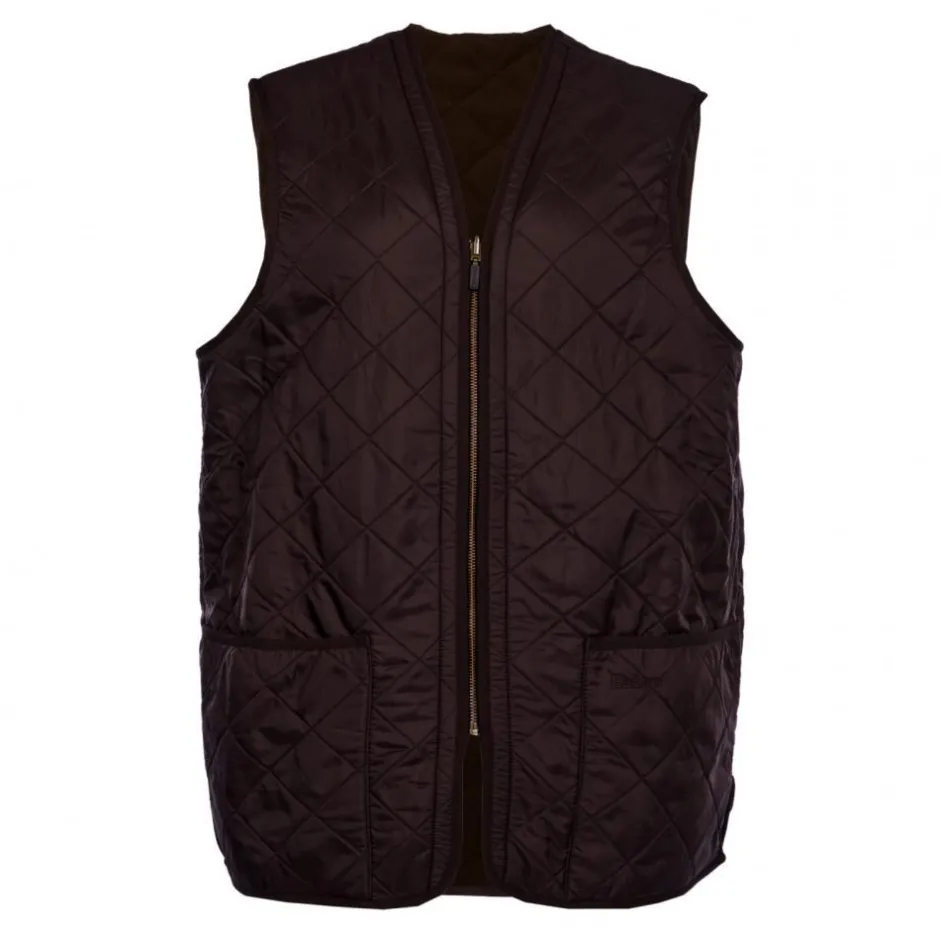 Homme BARBOUR DOUBLURE POLARQUILT DARK BROWN