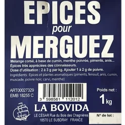 LA BOVIDA EPICES A MERGUEZ
