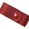 VICTORINOX ETUI CUIR ROUGE COUTEAU 6/14 PIECES