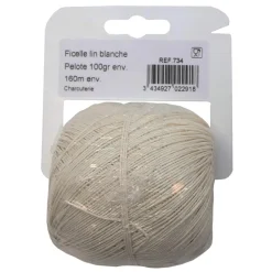 LE PRATIQUE FICELLE LIN BLANC CHARCUTERIE 100GR 160M