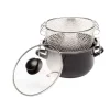 BAUMALU FRITEUSE TOUS FEUX NOIR PANIER ET COUVERCLE INCLUS