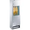 PEETZ FUMOIR EN ACIER ALUMINE AVEC PORTE VITREE H120 CM