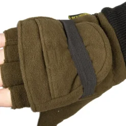 Homme SOMLYS GANTS MOUFLES MITAINES KAKI