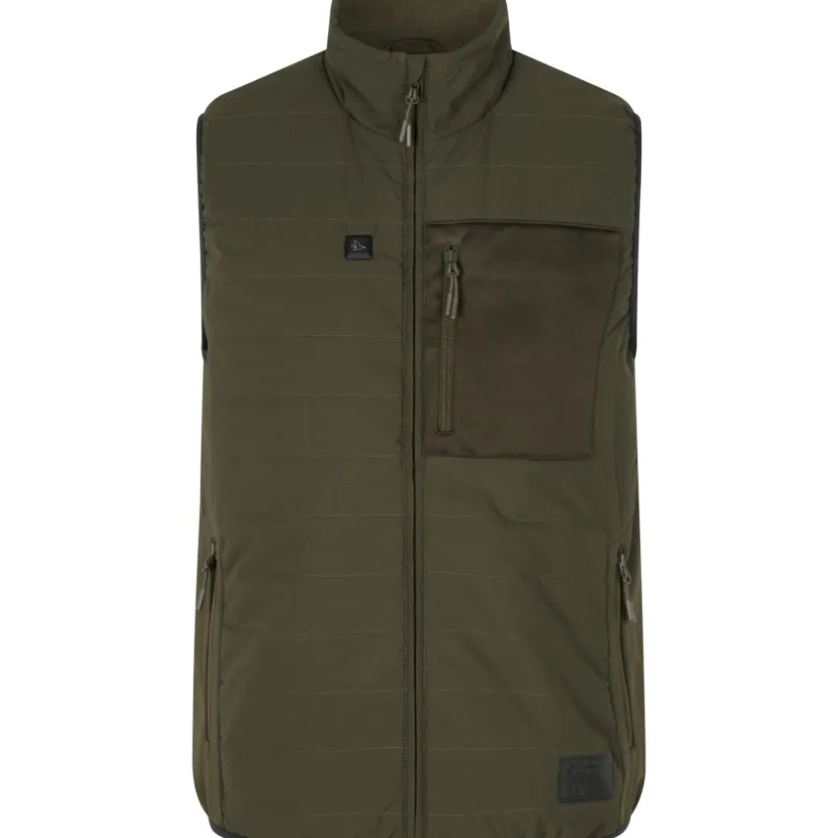 Homme SEELAND GILET CHAUFFANT CELSIUS PINE GREEN