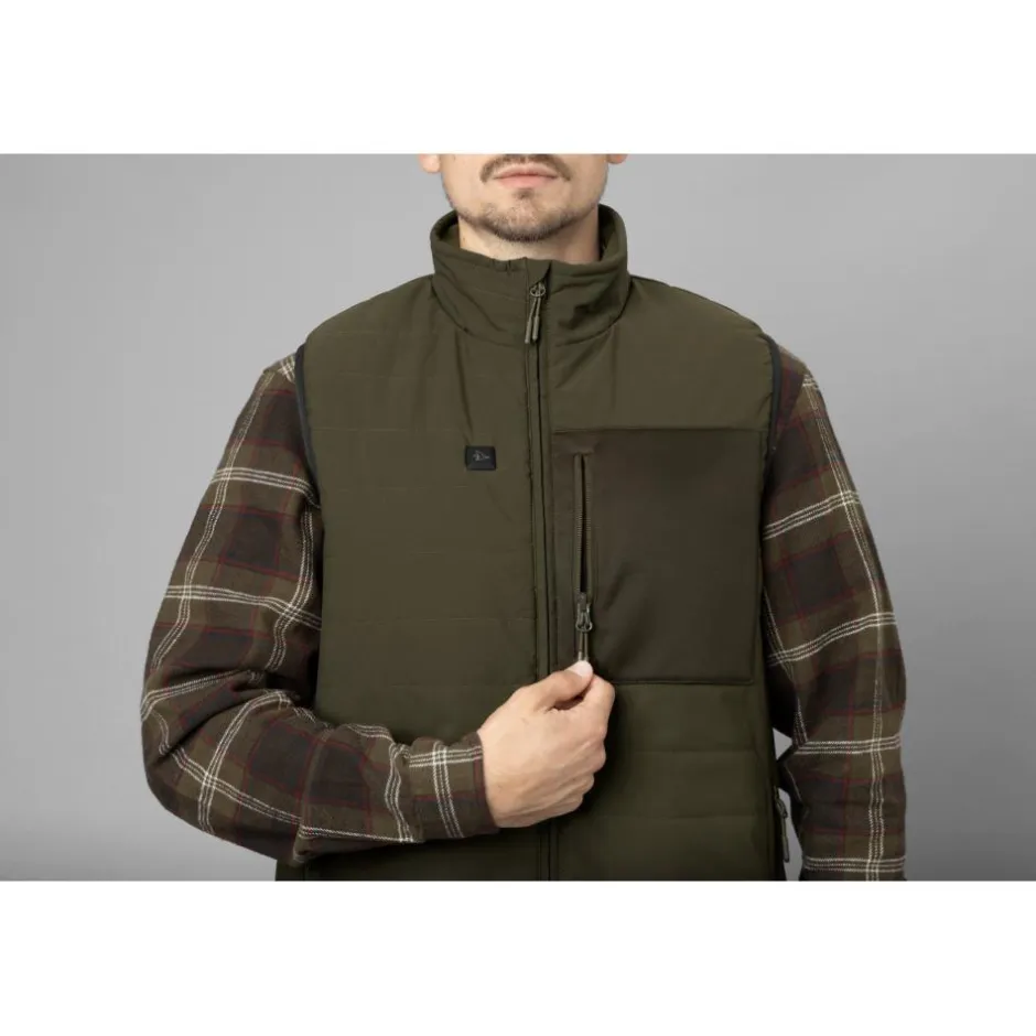 Homme SEELAND GILET CHAUFFANT CELSIUS PINE GREEN