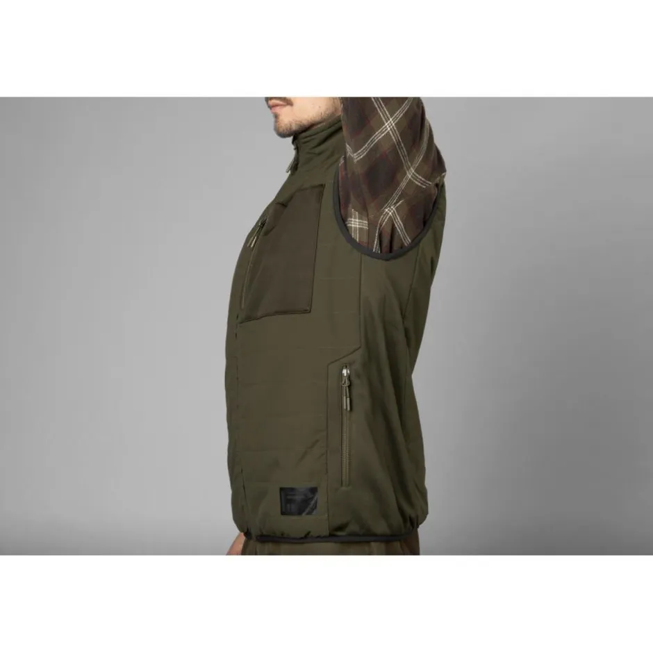 Homme SEELAND GILET CHAUFFANT CELSIUS PINE GREEN