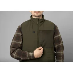 Homme SEELAND GILET CHAUFFANT CELSIUS PINE GREEN