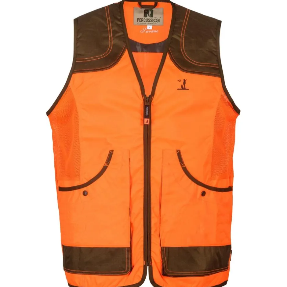 Enfant PERCUSSION GILET DE CHASSE ENFANT SAVANE ORANGE