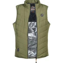 Femme PROHUNT GILET DE CHASSE FEMME CHAUFFANT HYBRIDE KAKI