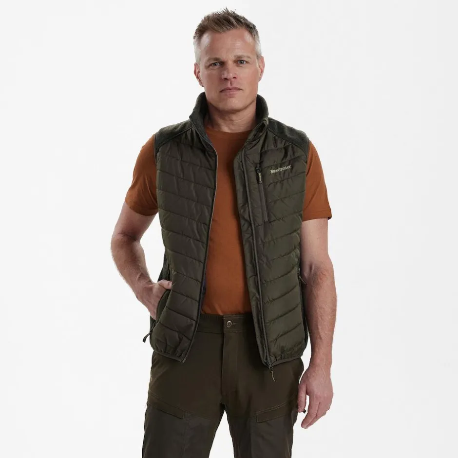 Homme DEERHUNTER GILET MOOR PADDED TIMBER