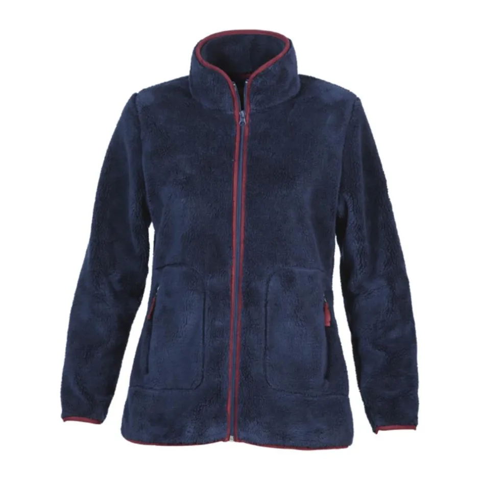 Femme CYRUS GILET POLAIRE FLUFFY FEMME MARINE