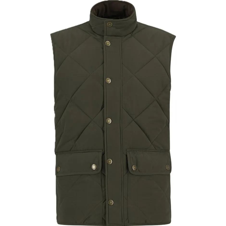 Homme BARBOUR GILET WINTER LOWERDALE OLIVE