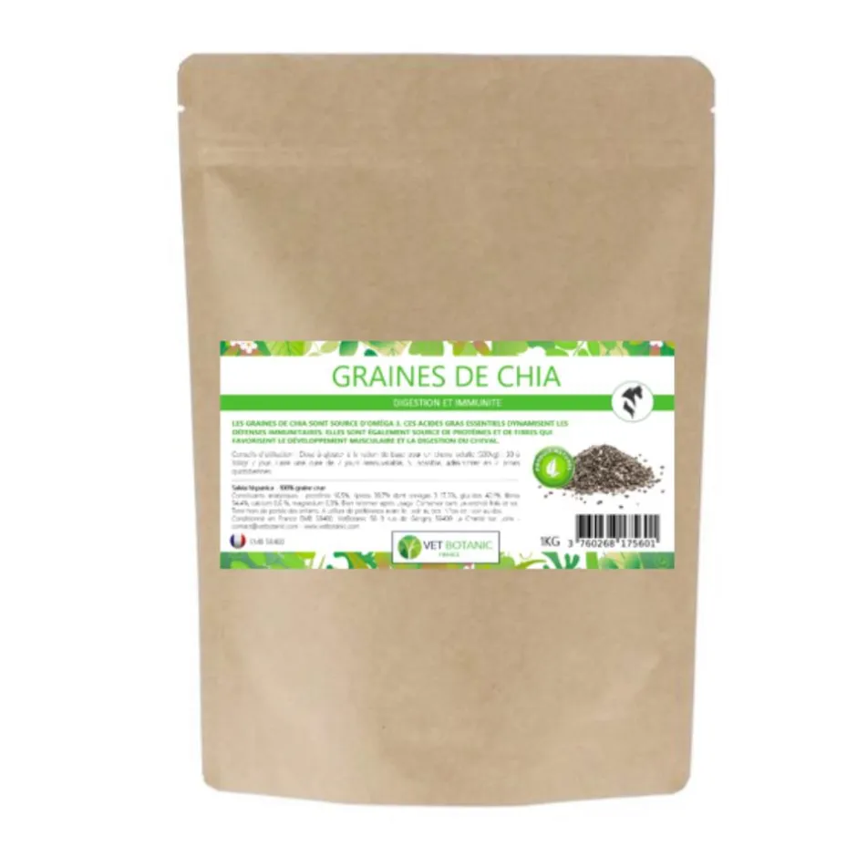 VET BOTANIC GRAINES DE CHIA 1KG