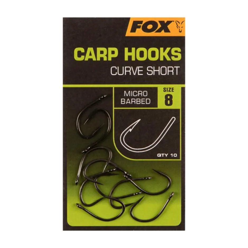 FOX HAMECON CURVE SHANK SHORT X10