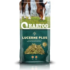 HARTOG LUCERNE PLUS – FOURRAGE NATUREL À LA LUZERNE ET HUILE DE LIN POUR CHEVAUX