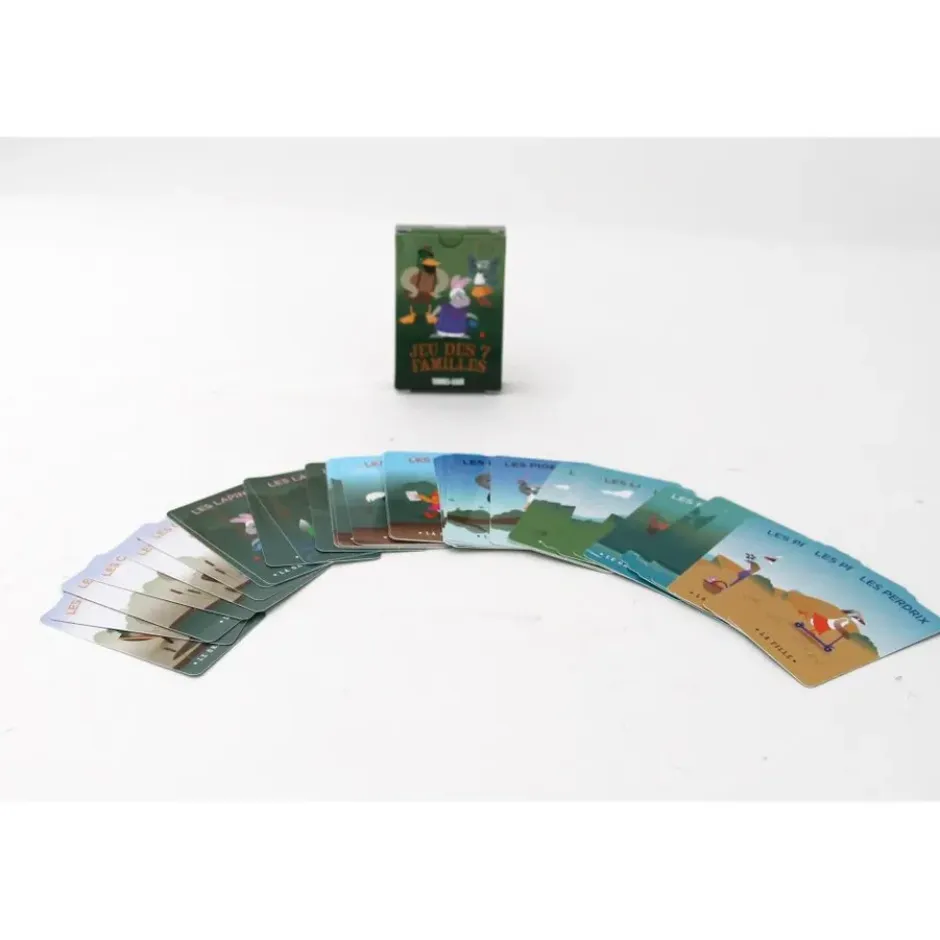 Enfant TERRES & EAUX JEU DE 7 FAMILLES T&E CHASSEURS