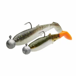 SAVAGE GEAR KIT DE 30 LEURRES SOUPLES CANNIBAL SHAD 10CM ET 12.5CM