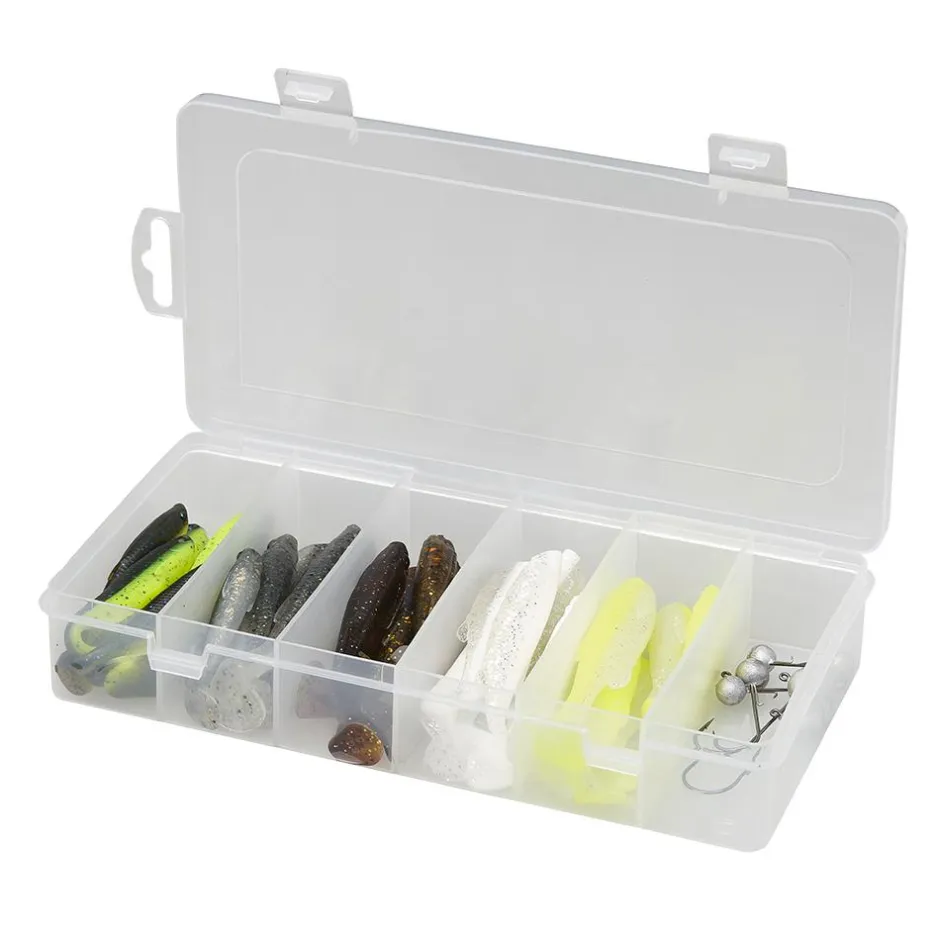 SAVAGE GEAR KIT DE 30 LEURRES SOUPLES FAT MINNOW T-TAIL 7.5CM, 9CM ET 10,5CM
