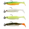 SAVAGE GEAR KIT DE 4 LEURRES SOUPLES FAT MINNOW T-TAIL RTF 7.5CM