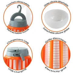 CAO LANTERNE A LED ANTI INSECTES