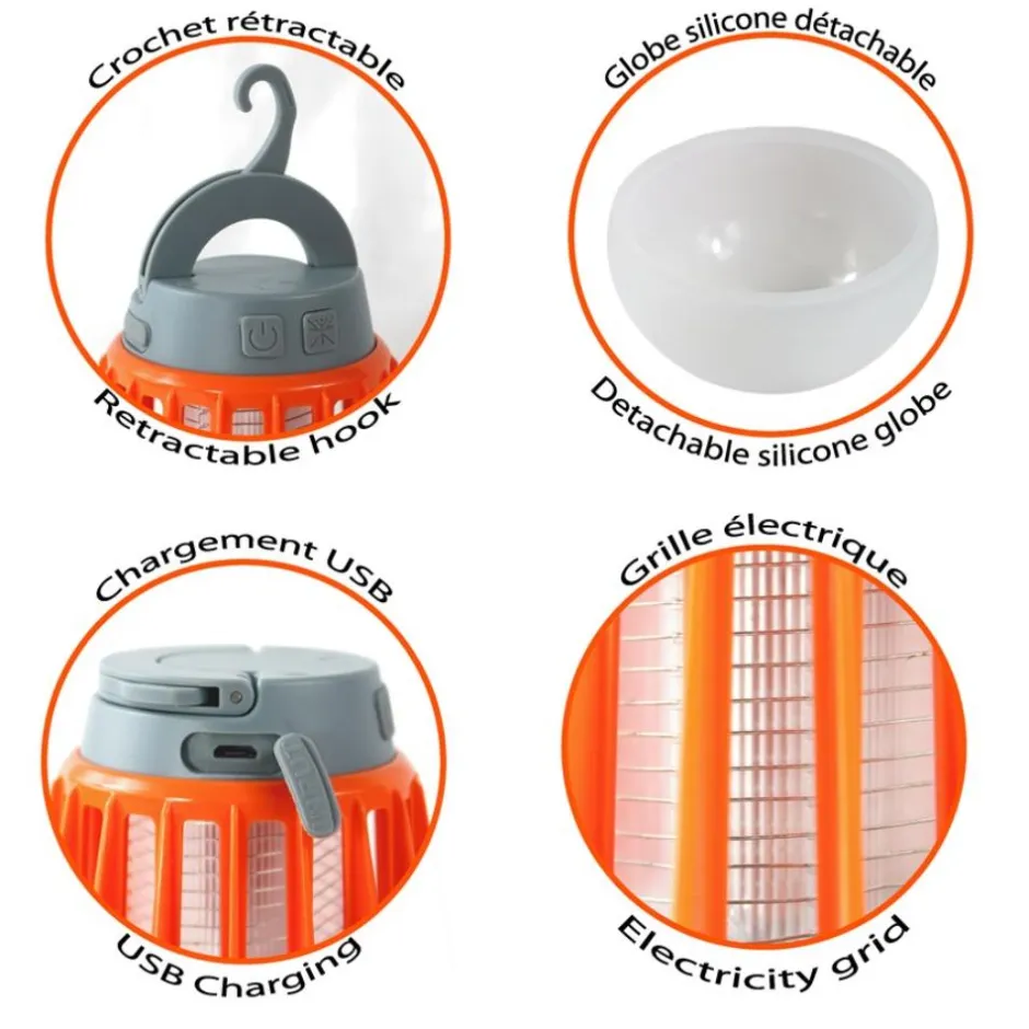 CAO LANTERNE A LED ANTI INSECTES
