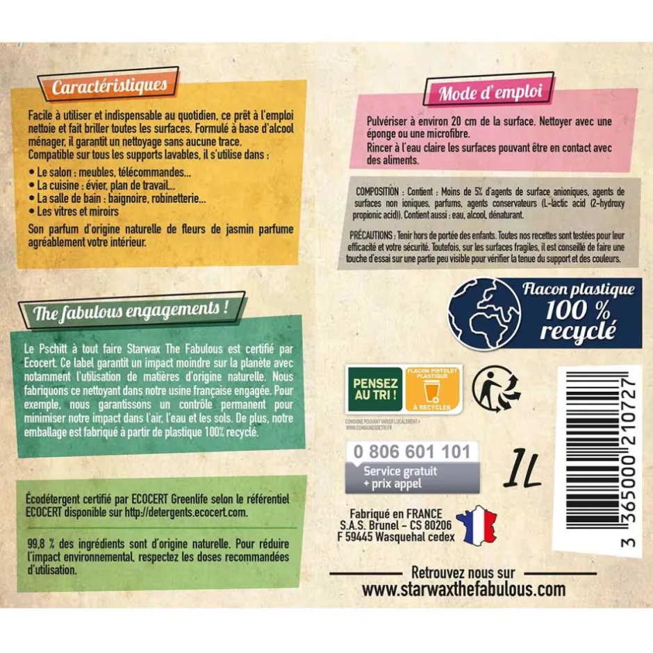 STARWAX THE FABULOUS LE PSCHITT A TOUT FAIRE 1 L