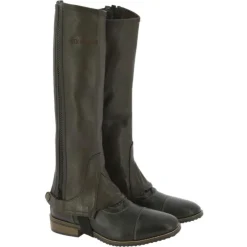 EQUITHEME MINI-CHAPS CUIR MARRON