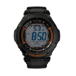 MONTRE ETANCHE NOIRE MULTIFONCTIONS