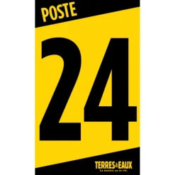 TERZEO CHASSEURS NUMERO DE POSTE BATTUE JAUNE