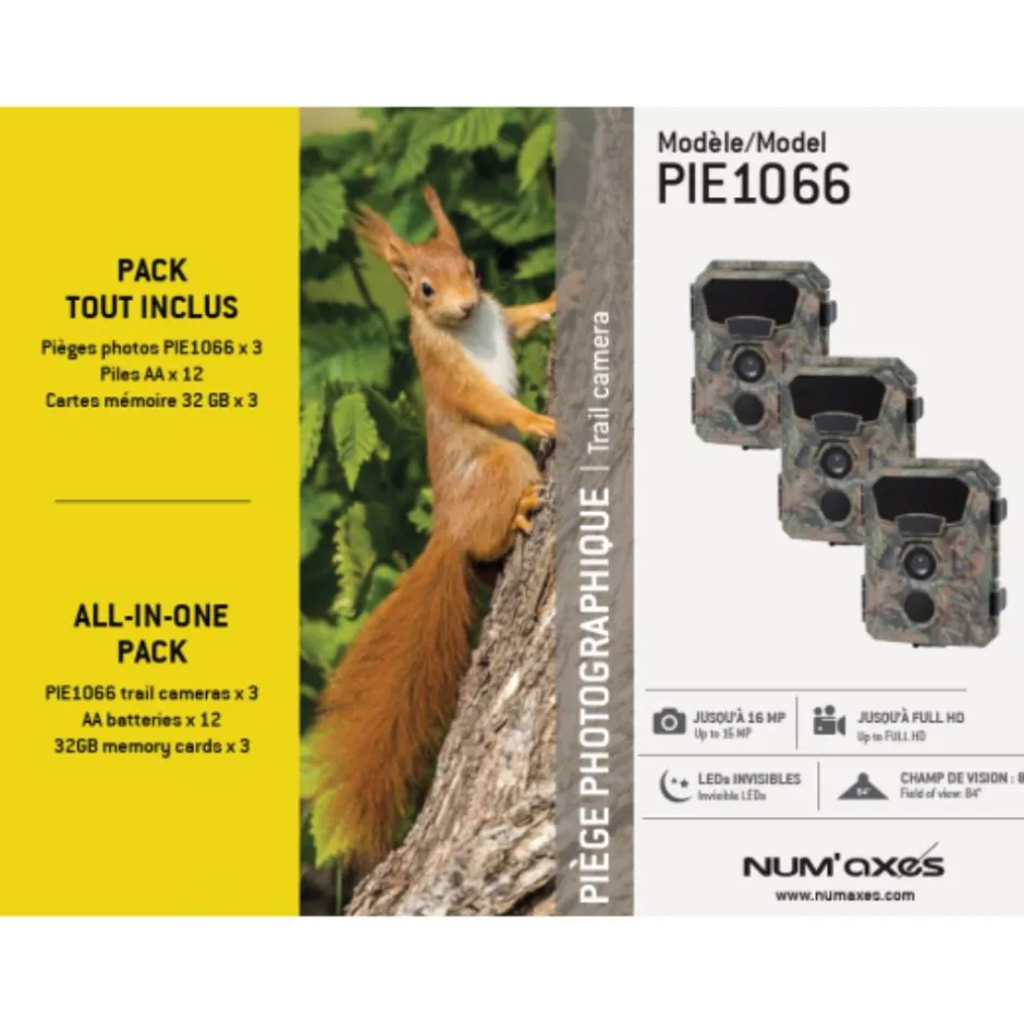 NUM'AXES PROTECTION PACK 3 PIEGES PHOTO PIE1066