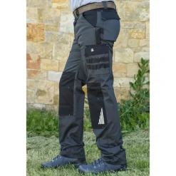 Homme LMA PANTALON DE TRAVAIL GRIS/NOIR