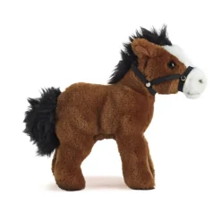Enfant LIVING NATURE PELUCHE CHEVAL AV BRIDE 23CM