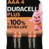 DURACELL PILE AAA/LR03 100% + X4
