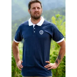 Homme LIGNE VERNEY CARRON POLO GOLF MARINE