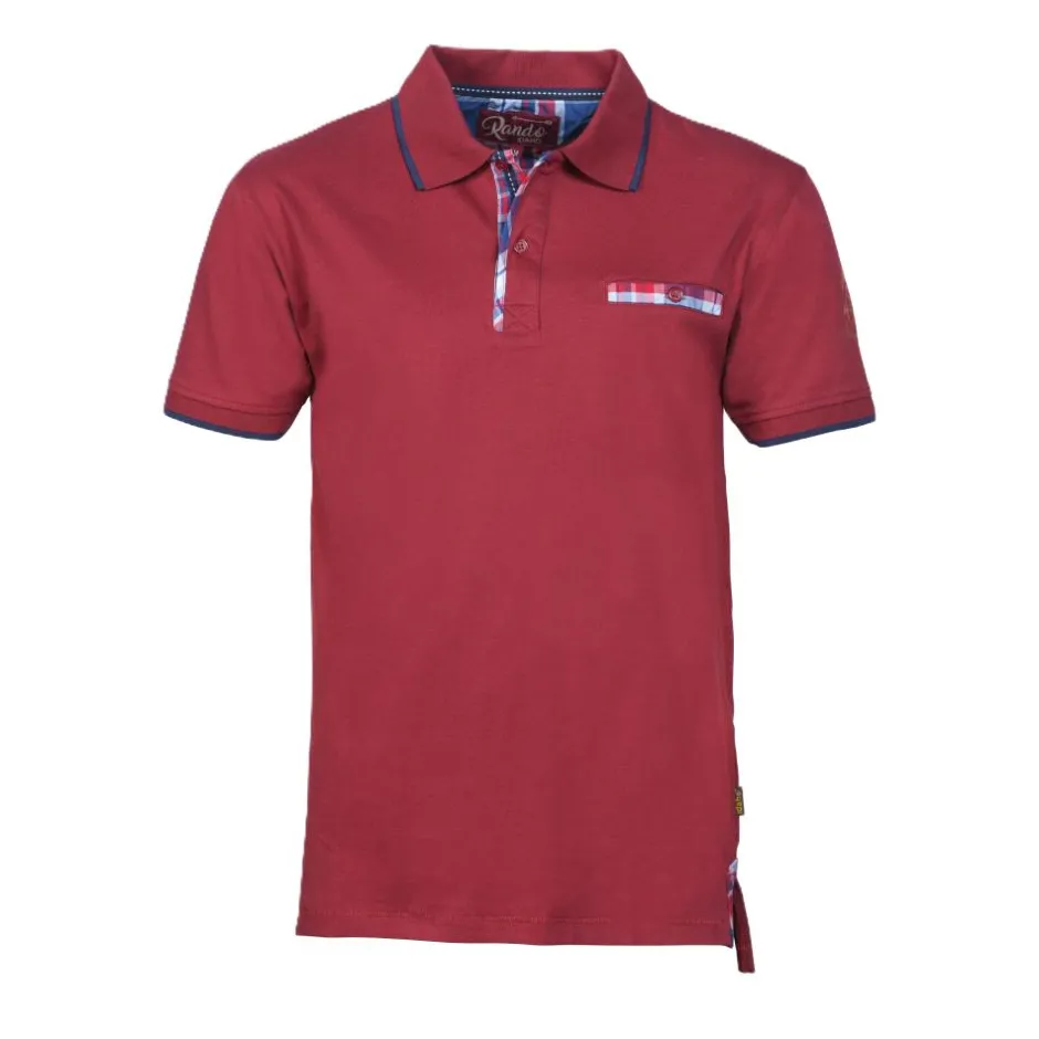 Homme PERCUSSION POLO HOMME MANCHES COURTES RANDO ROUGE