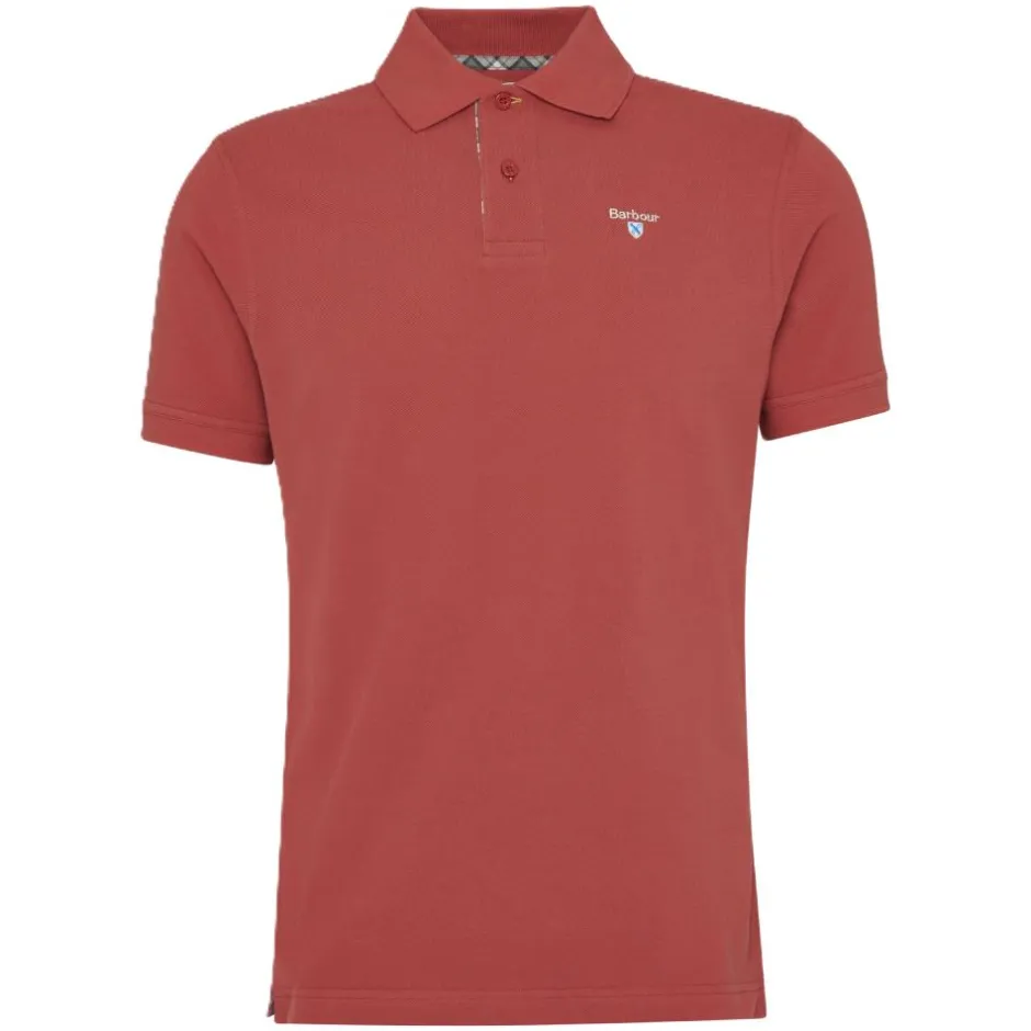 Homme BARBOUR POLO TARTAN RED SPICE