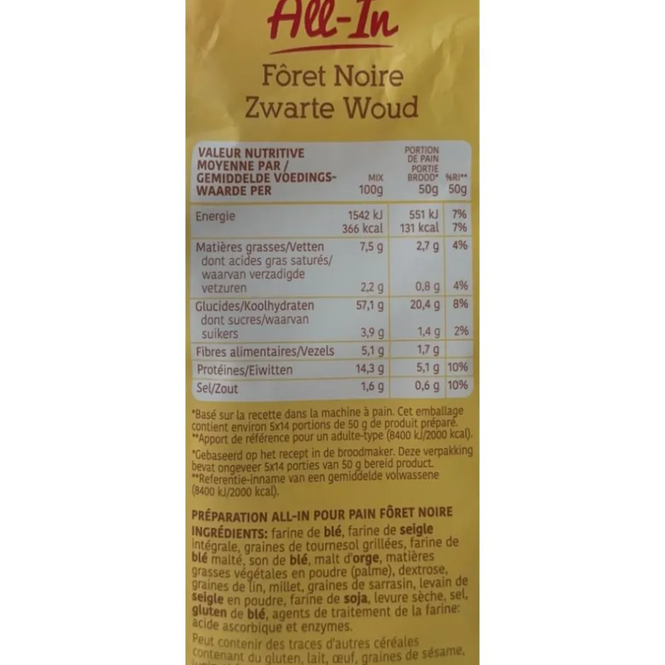 SOEZIE PREPARATION A PAIN FORET NOIRE 2.5KG
