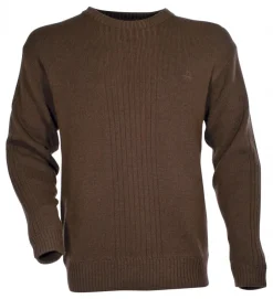 Homme IDAHO PULL COL ROND KAKI PERCUSSION