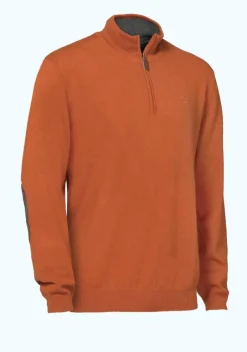 Homme CLUB INTERCHASSE PULL COL ZIP WINSLEY ROUILLE