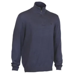 Homme LIGNE VERNEY CARRON PULL OVER HOMME WEEKEND COL ZIPPE BLEU