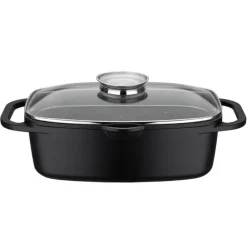BAUMALU ROTISSOIRE FONTE ALU REVET CERAM 33X21CM