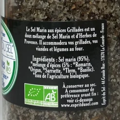 ESPRIT DU SEL SEL MARIN SPECIAL GRILLADES 250G