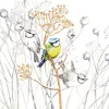 AMBIENTE SERVIETTE PETITS OISEAUX