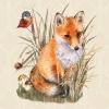 AMBIENTE SERVIETTE RENARD