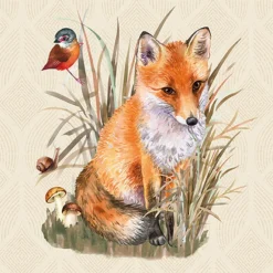 AMBIENTE SERVIETTE RENARD