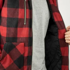 Homme LMA SURCHEMISE ERABLE ROUGE/NOIR