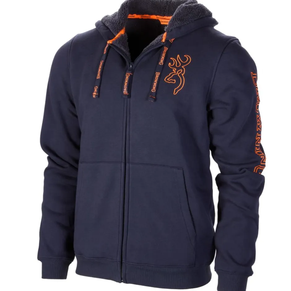 Homme BROWNING SWEAT CAPUCHE SNAPSHOT WARM BLEU