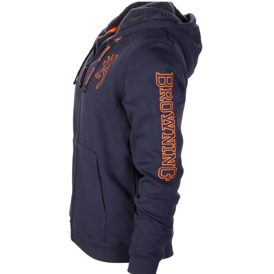 Homme BROWNING SWEAT CAPUCHE SNAPSHOT WARM BLEU