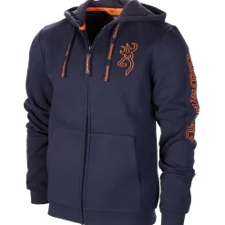 Homme BROWNING SWEAT CAPUCHE ZIP SNAPSHOT BLEU