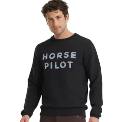 Homme HORSE PILOT SWEATSHIRT TEAM HOMME BLACK